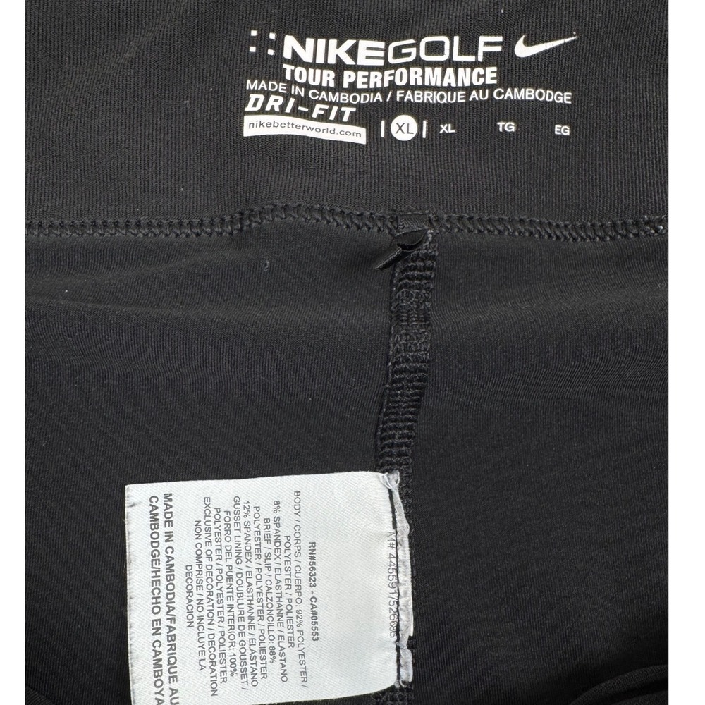 NIKE GOLF Tour Performance Dri-Fit Black Mini Skirt Shorts Underneath Skort XL - Picture 9 of 9